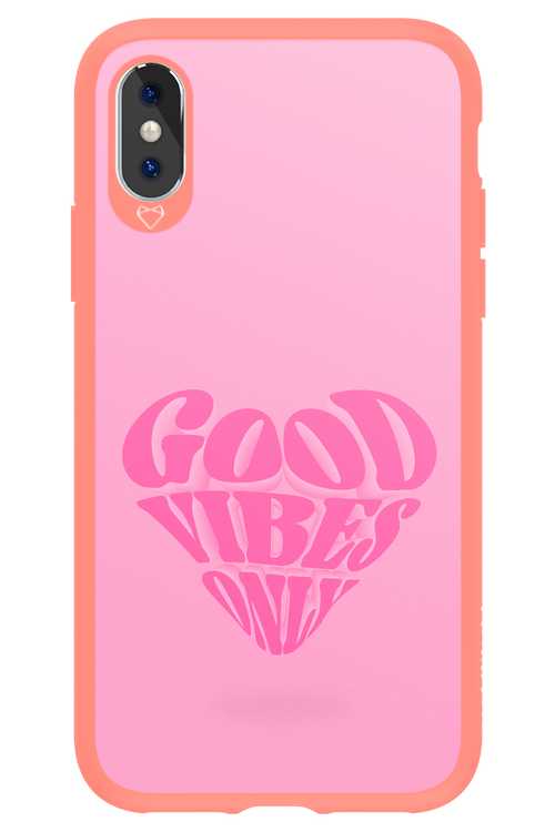 Good Vibes Heart - Apple iPhone XS