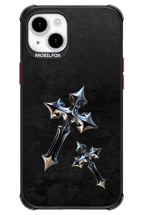 Chrome Crosses 2.0 - Apple iPhone 15 Plus