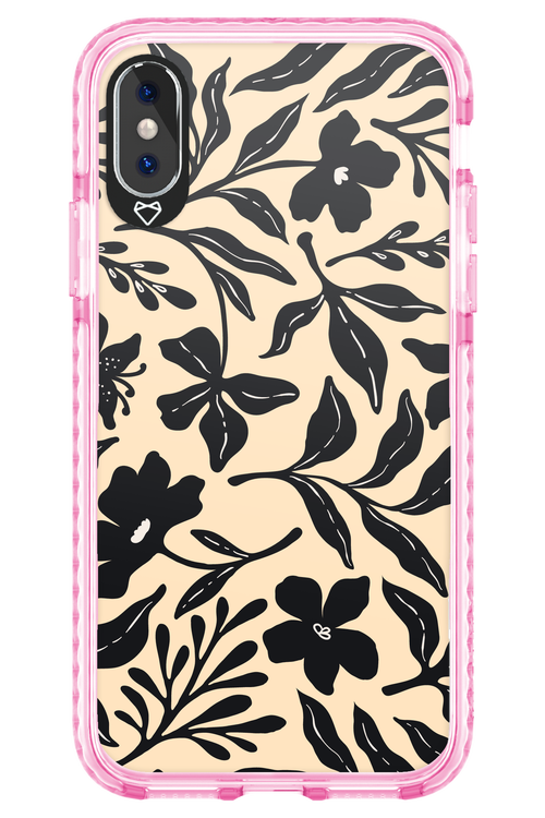 Black Flowers 2.0 - Apple iPhone XS