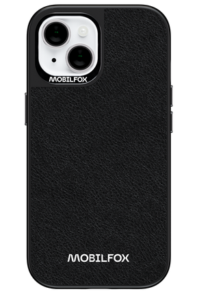 Logo White Leather 2.0 - Apple iPhone 15