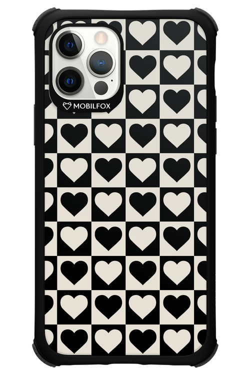 Checkered Heart - Apple iPhone 12 Pro