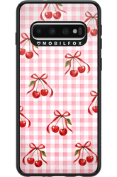 Pink Cherry Checked 2.0 - Samsung Galaxy S10
