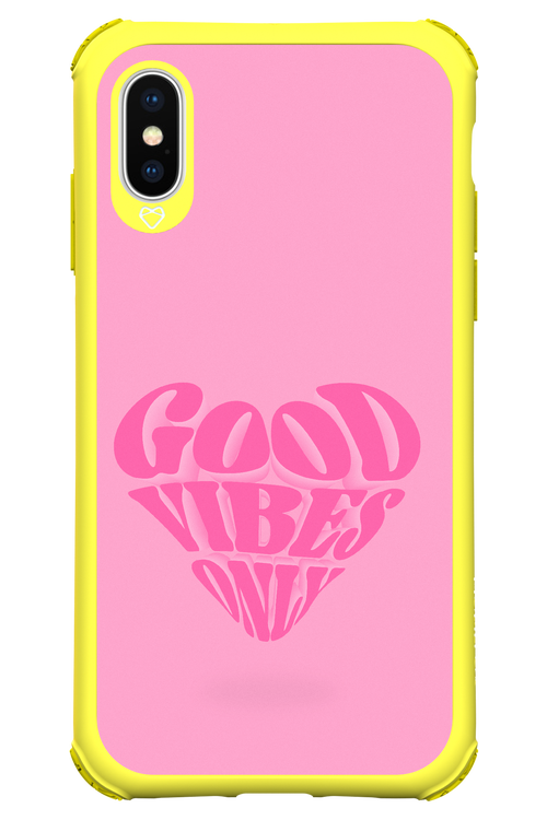 Good Vibes Heart - Apple iPhone XS