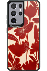 Burgundy Flowers 2.0 - Samsung Galaxy S21 Ultra