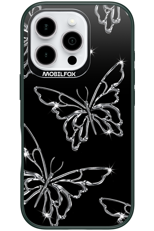 Silver Butterfly 2.0 - Apple iPhone 16 Pro