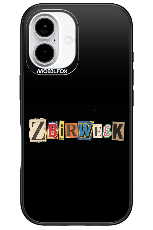 Zbirweek (black) 2.0 - Apple iPhone 16