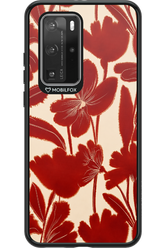 Burgundy Flowers 2.0 - Huawei P40 Pro