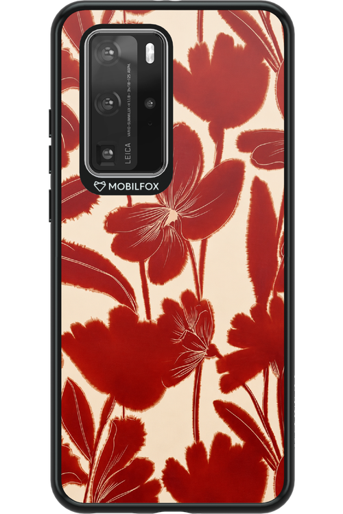 Burgundy Flowers 2.0 - Huawei P40 Pro