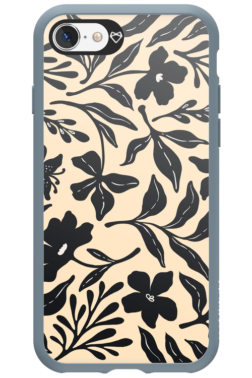 Black Flowers 2.0 - Apple iPhone SE 2020