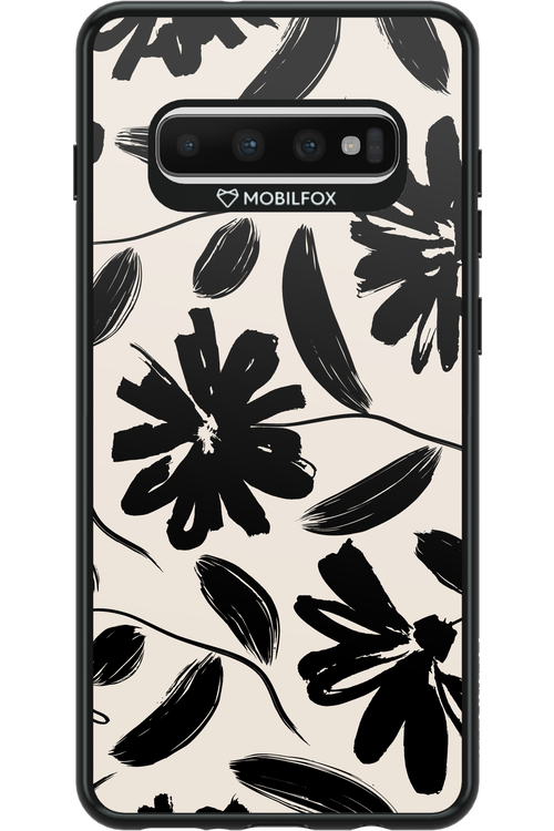 Monochrome Flowerss 2.0 - Samsung Galaxy S10+