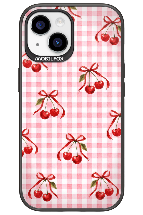 Pink Cherry Checked 2.0 - Apple iPhone 15