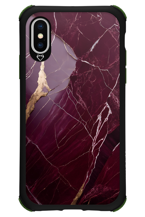 Burgundy Marble 2.0 - Apple iPhone X