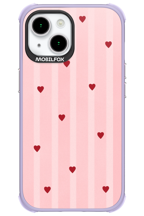 Red Little Hearts 2.0 - Apple iPhone 15