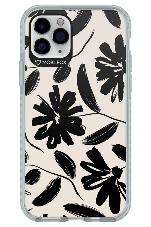 Monochrome Flowerss 2.0 - Apple iPhone 11 Pro