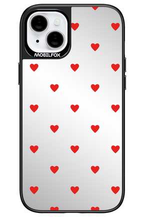 Mini Hearts Red Mirror 2.0 - Apple iPhone 14 Plus