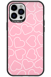 Line Heart Pink - Apple iPhone 12 Pro Max