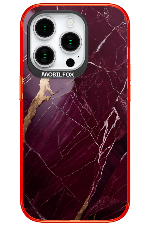 Burgundy Marble 2.0 - Apple iPhone 15 Pro