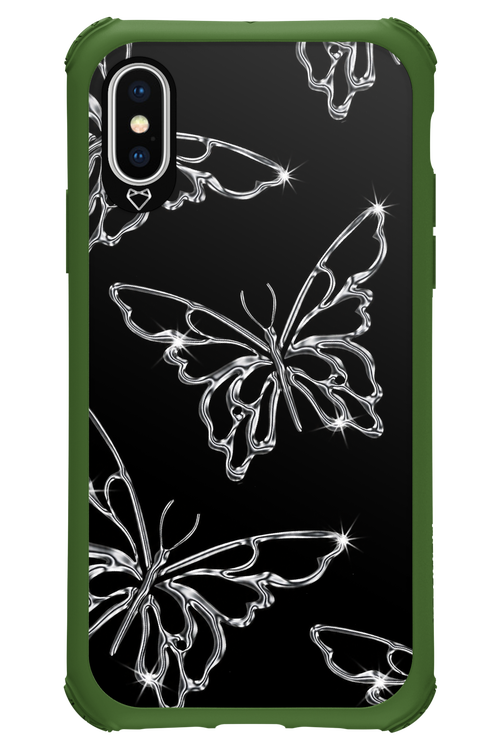 Silver Butterfly 2.0 - Apple iPhone X
