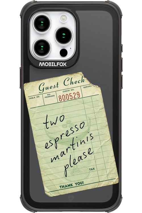 Espresso Martini 2.0 - Apple iPhone 15 Pro Max