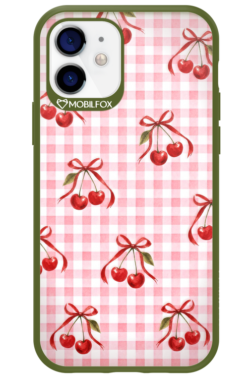 Pink Cherry Checked 2.0 - Apple iPhone 12