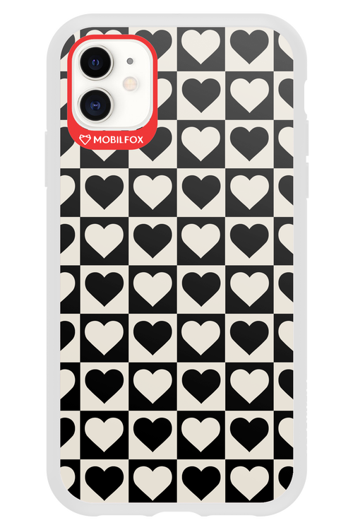 Checkered Heart - Apple iPhone 11