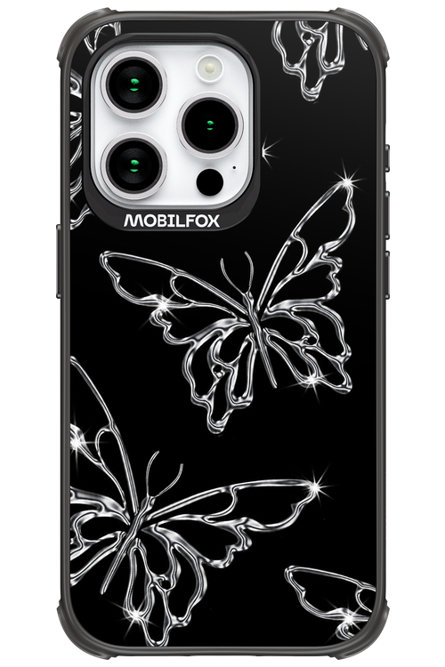 Silver Butterfly 2.0 - Apple iPhone 15 Pro