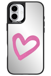 Pink Heart Mirror 2.0 - Apple iPhone 16 Plus