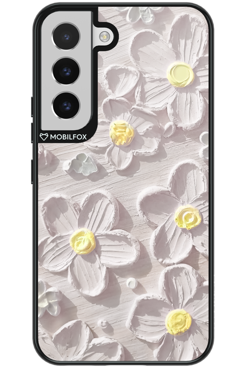 White Flowers - Samsung Galaxy S22