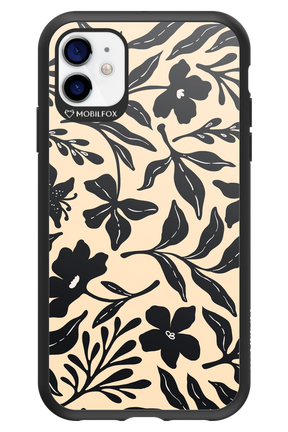 Black Flowers 2.0 - Apple iPhone 11