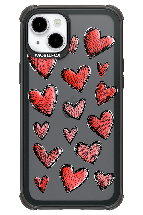 Red Love Transparent 2.0 - Apple iPhone 15 Plus