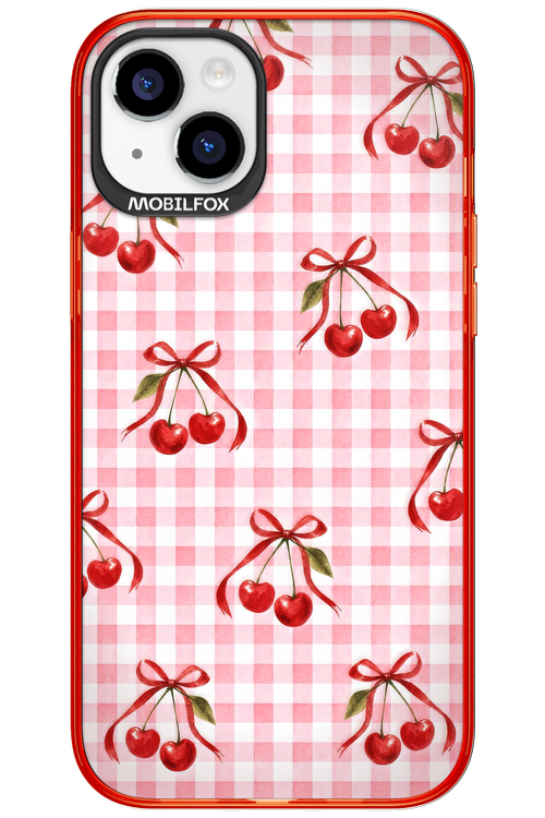 Pink Cherry Checked 2.0 - Apple iPhone 15 Plus