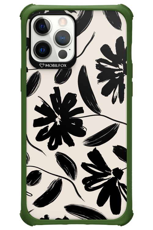 Monochrome Flowerss - Apple iPhone 12 Pro Max