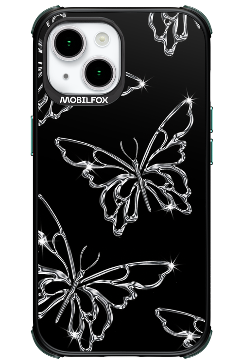Silver Butterfly 2.0 - Apple iPhone 15