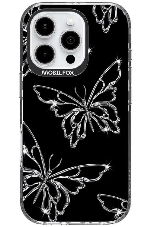 Silver Butterfly 2.0 - Apple iPhone 16 Pro