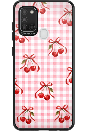Pink Cherry Checked 2.0 - Samsung Galaxy A21 S