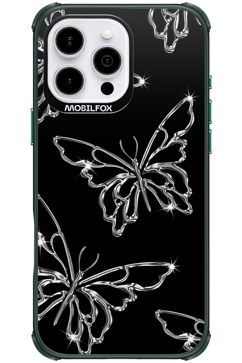 Silver Butterfly 2.0 - Apple iPhone 16 Pro Max