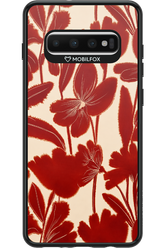 Burgundy Flowers 2.0 - Samsung Galaxy S10+