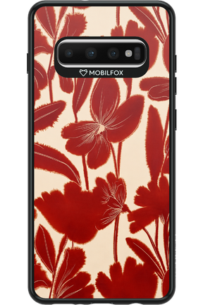 Burgundy Flowers 2.0 - Samsung Galaxy S10+