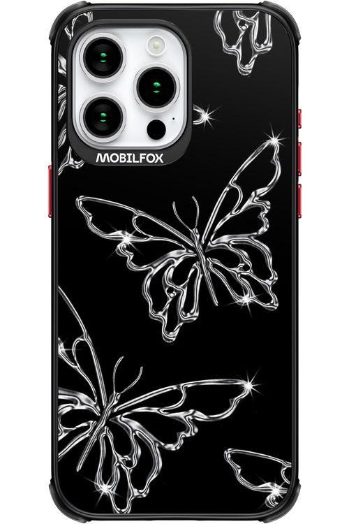 Silver Butterfly 2.0 - Apple iPhone 15 Pro Max
