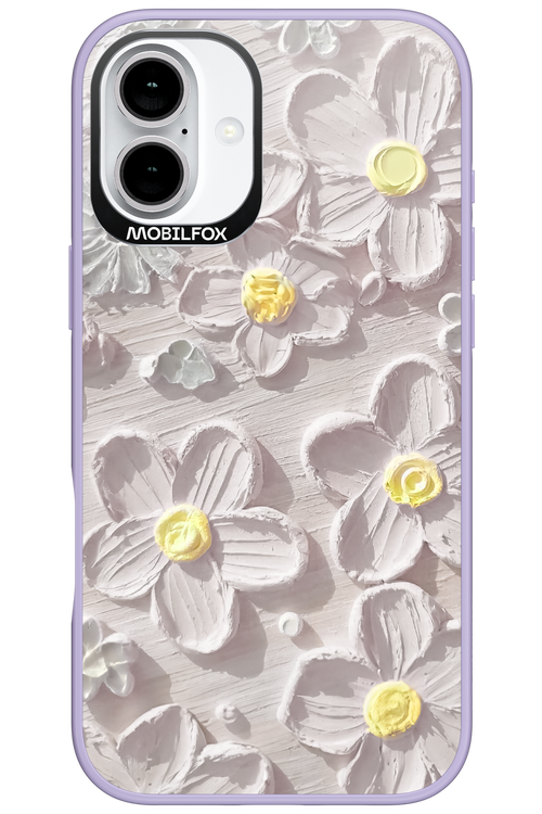 White Flowers - Apple iPhone 16 Plus