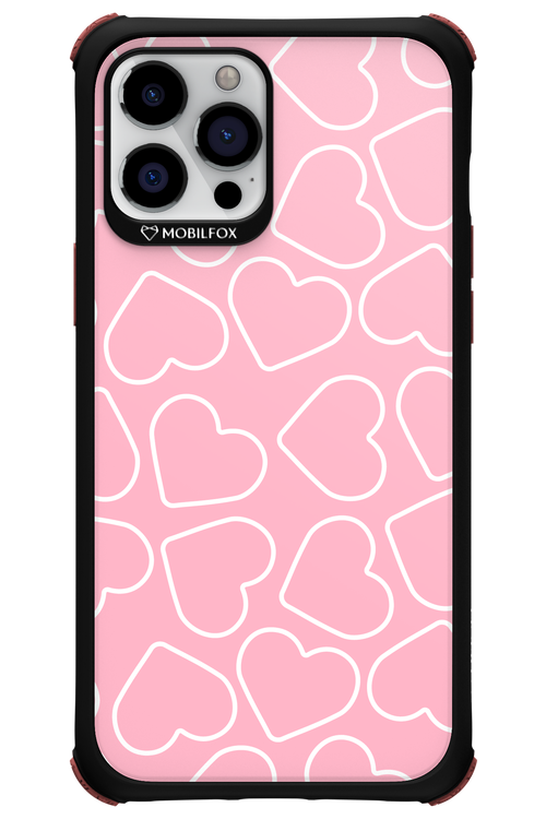 Line Heart Pink - Apple iPhone 12 Pro Max