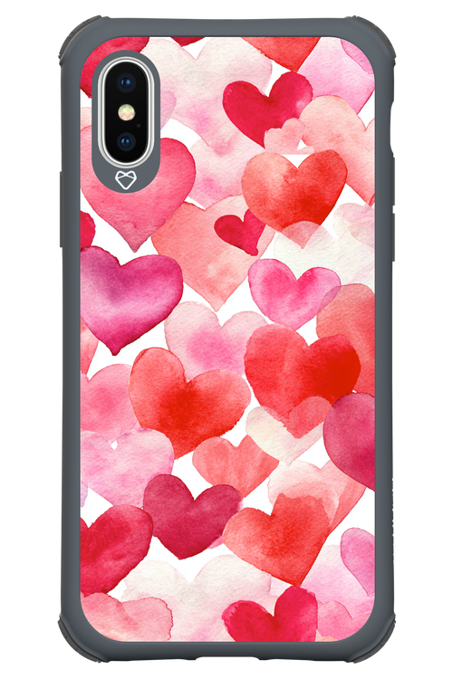 Water Painted Heart 2.0 - Apple iPhone X