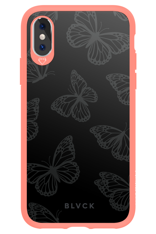 Black Butterflies - Apple iPhone XS