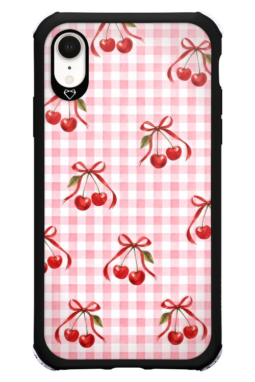 Pink Cherry Checked 2.0 - Apple iPhone XR