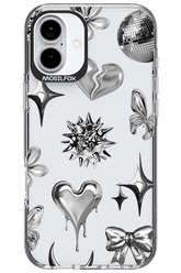 Silver Zone Transparent - Apple iPhone 16 Plus