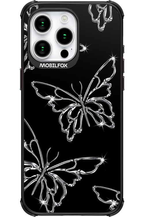 Silver Butterfly 2.0 - Apple iPhone 15 Pro Max