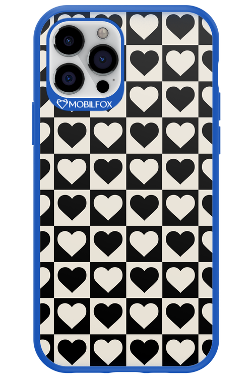 Checkered Heart - Apple iPhone 12 Pro