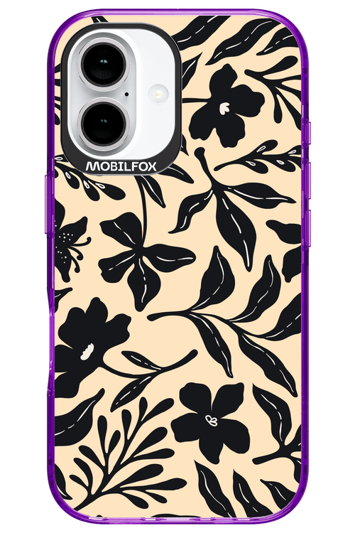Black Flowers 2.0 - Apple iPhone 16