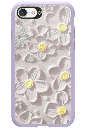 White Flowers - Apple iPhone SE 2020