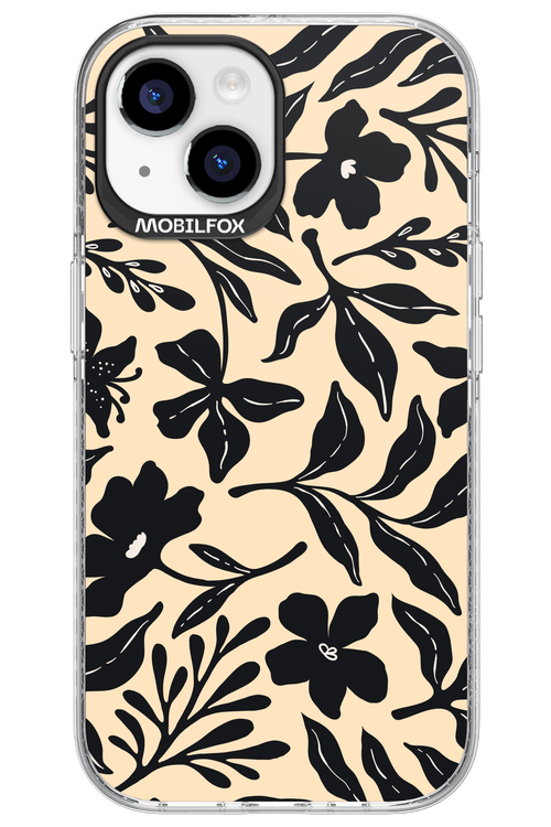 Black Flowers 2.0 - Apple iPhone 15